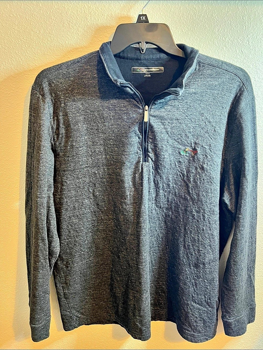Greg Norman Quarter Zip Performance Pullover Gray XL